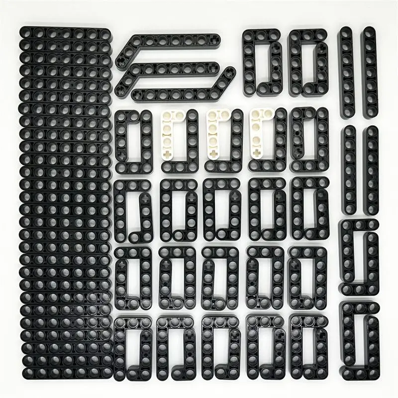 High-Tech Parts 32526 32271 32524 Plate Liftarm Thick Building Blocks Set MOC Mechanical Car Helicopter Accessory Bricks Toy