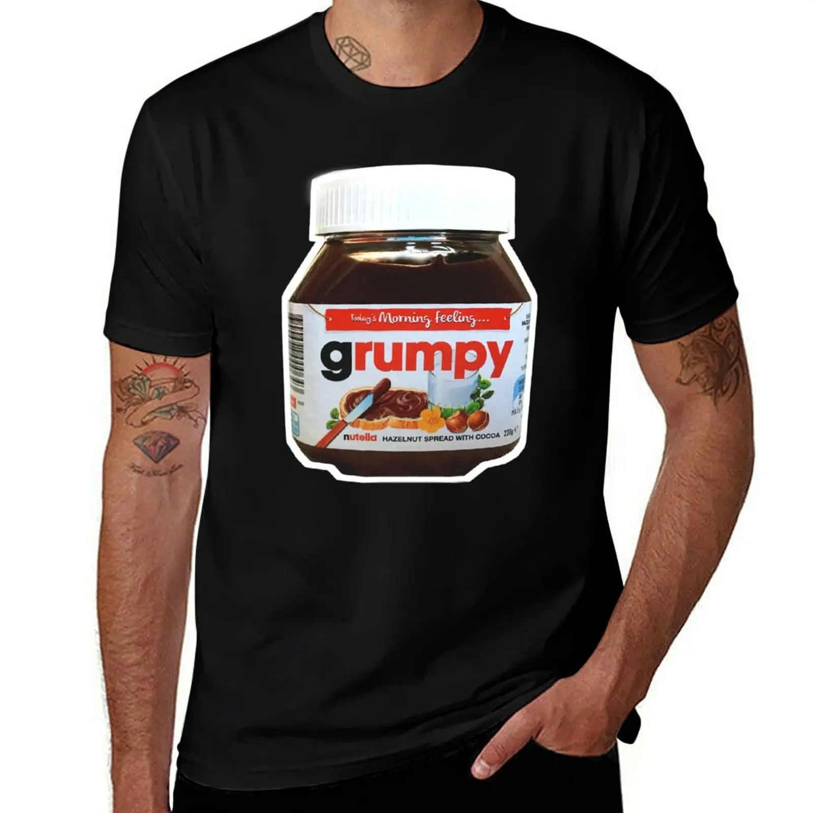 Grumpy Nutella T-Shirt Classic Basic Casual T-Shirt