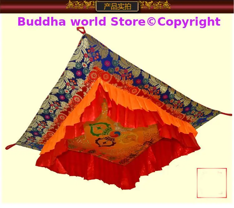 

1 Meter Buddhist supplie Buddhism family Temple Embroidery figure of the Buddha Hanging Altar Vajra suspended ceiling curtain