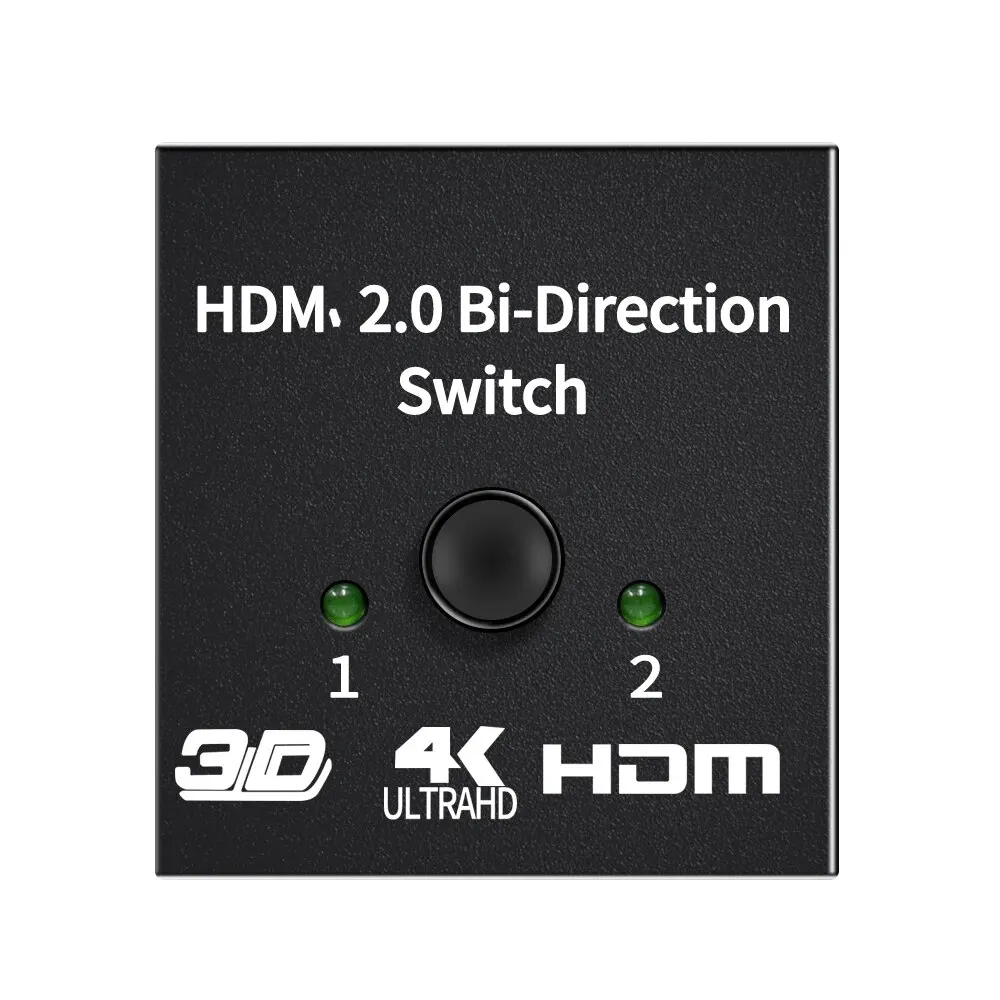 HDMI-Compatible Splitter 4K Switch KVM Bi-Direction 1x2/2x1 HDMI-compatible Switcher 2 In1 Out For PS4/3 TV Box Switcher Adapter