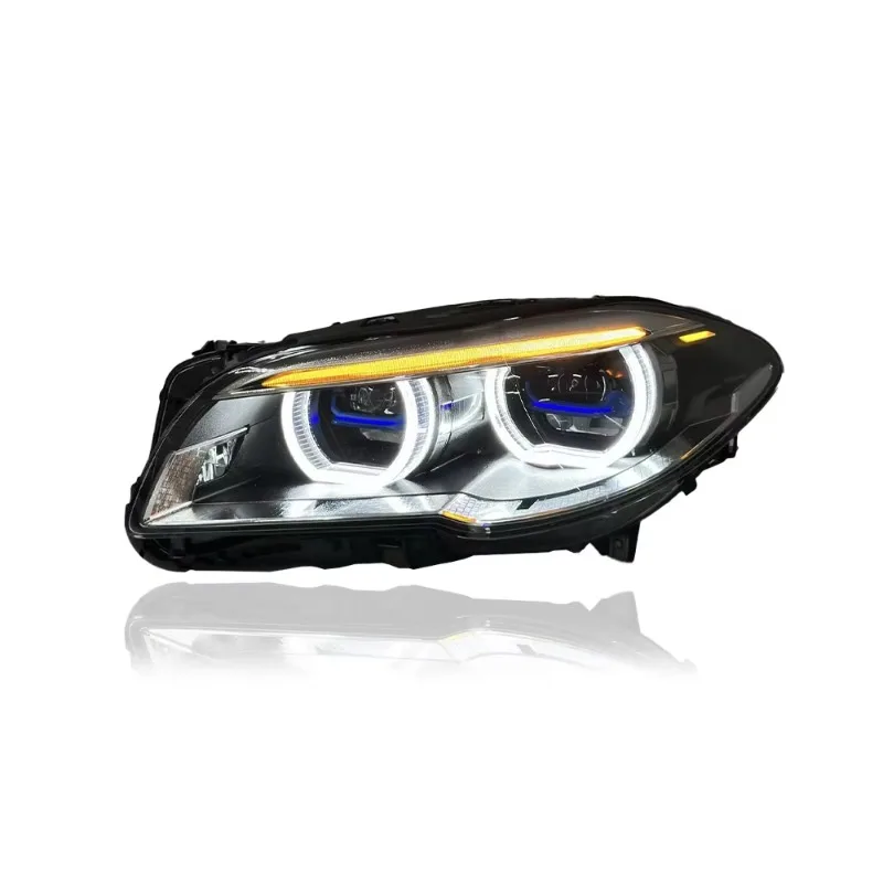 Car Lamps for F10 F11 F18 525 530i 535li 2011-2017 LED Auto Headlights Assembly Upgrade Two-tone DRL Projector Lens