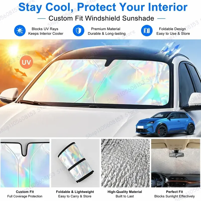 For Alpine A290 GTS 2024 2025 2026 Foldable Windshield Sun Shade UV Reflective Heat Blocking Car Interior Accessory Sun