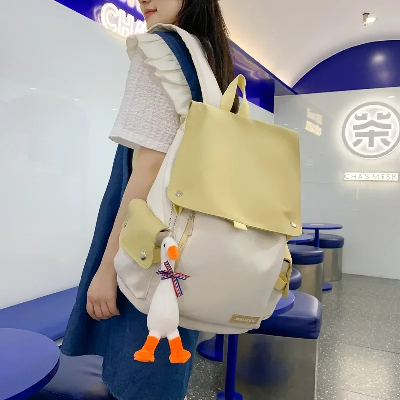 Mochila Coreana de gran capacidad para estudiantes universitarios, Bolsa Escolar para adolescentes, viaje al aire libre, mochila para portátil