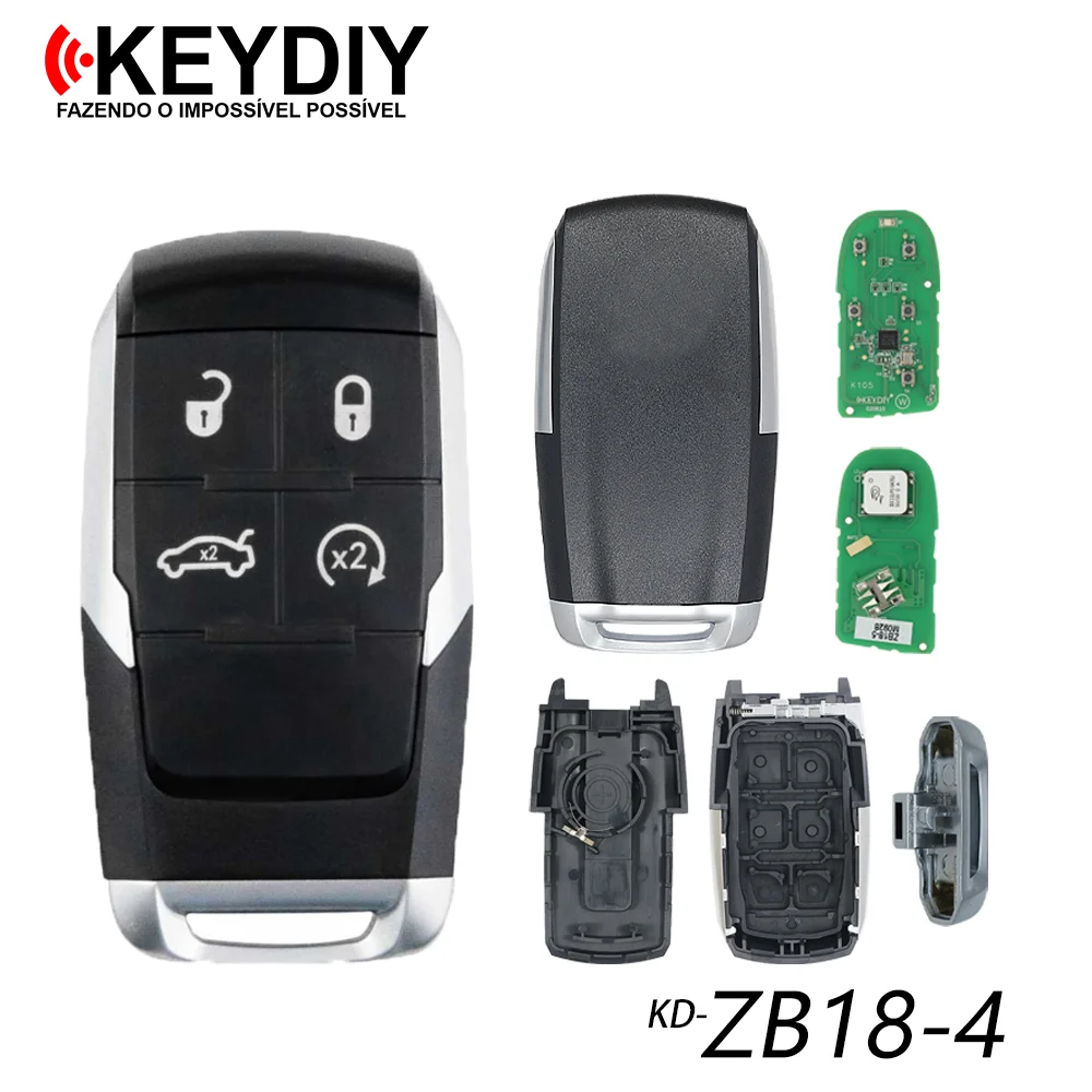 

KEYDIY Universal Remote ZB18-4 ZB18-5 Remote Control Car Key ZB Series For KD900 URG200 KD-X2 Mini KD KD-MAX