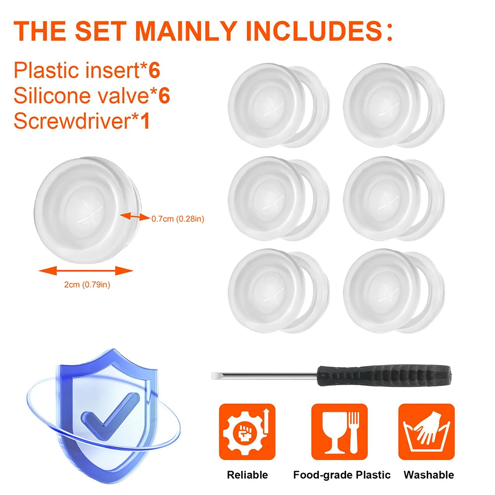 6 Pcs Dispensing Va… - image