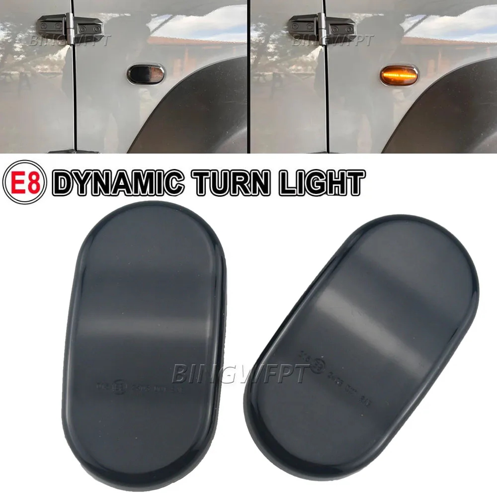 2PCS/LOT Dynamic Side Marker Turn Signal Indicator Repeater Light For Suzuki Jimny JB64W JB74 JB23 JB64 For Mazda For Chevrolet