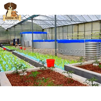 AIROW SDM  Fish Water Tank Koi Breeding Water Pond for Aquaponic RAS Recirculating Aquaculture System