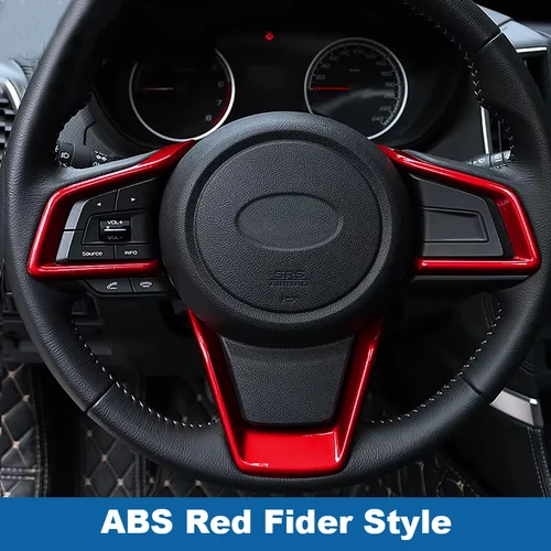 Cubierta para Subaru Outback XV Impreza Leagacy 2018-2022 para Forester 2019-2022 estilo de fibra de carbono botón de volante RHD LHD