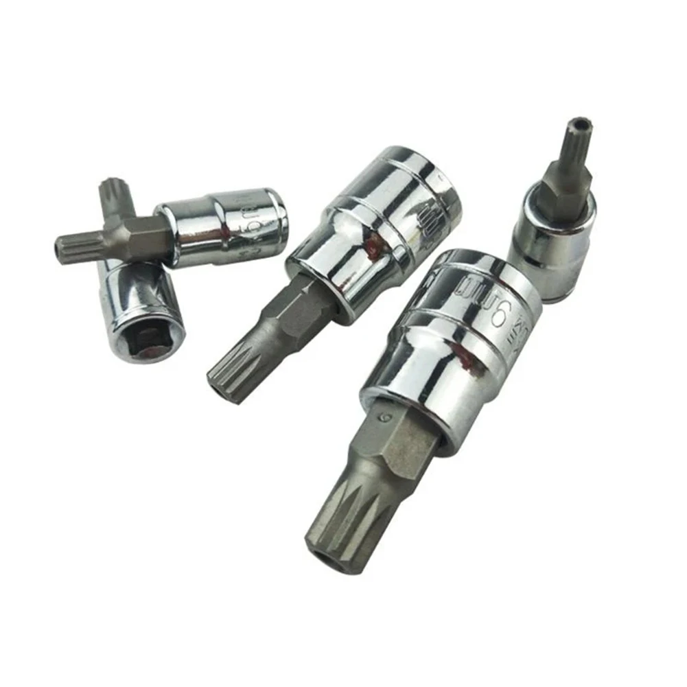 10Pcs 12-Point Triple Square Bit Socket Set Tamper Proof For/M5/M6/M8/M9/M10/M12/M14/M16 Automotive Repair Tool Kit With Case