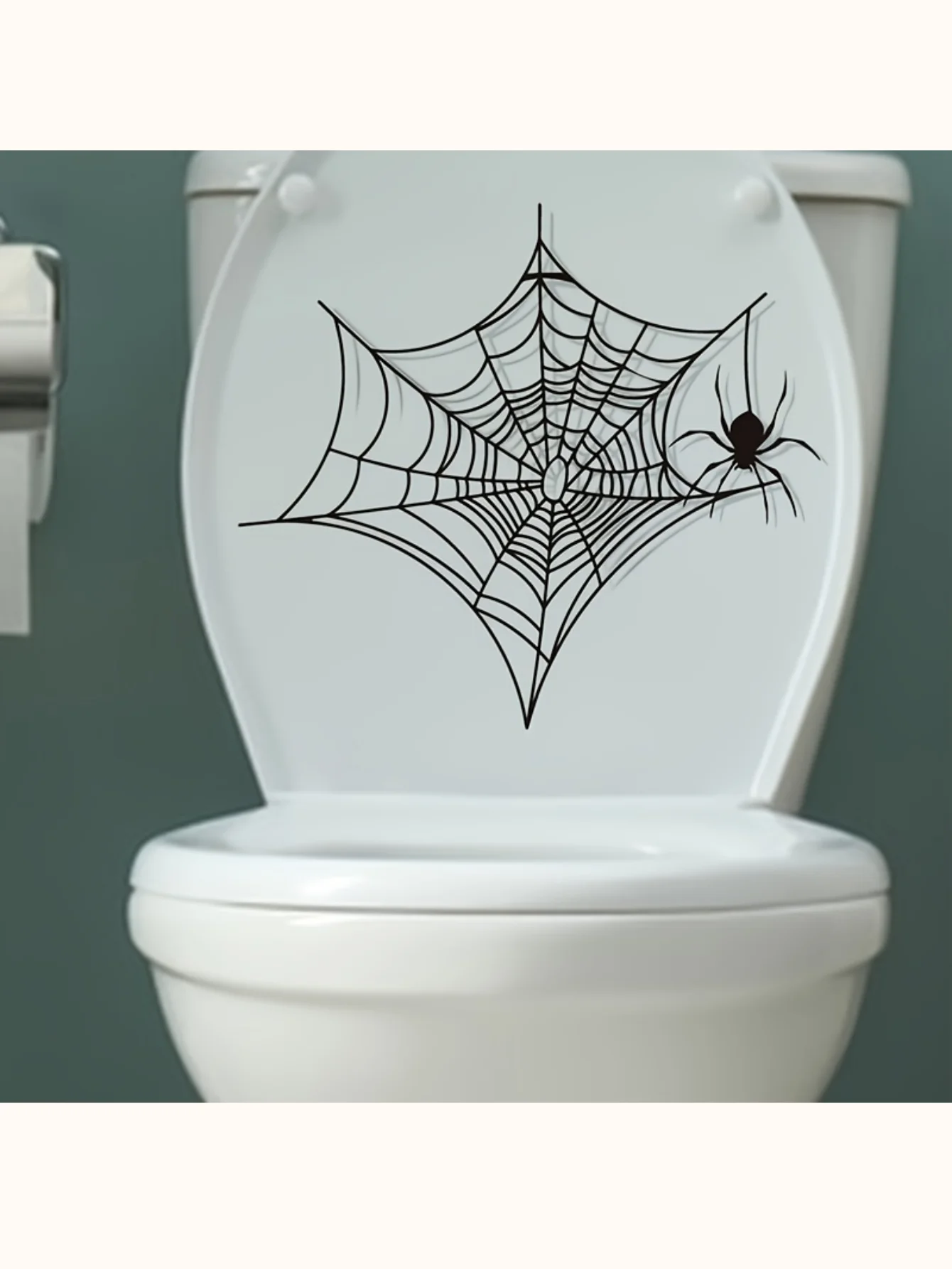 

Наклейка на унитаз с паутиной на Хэллоуин: съемная наклейка для ванной комнаты из ПВХ с современным дизайном