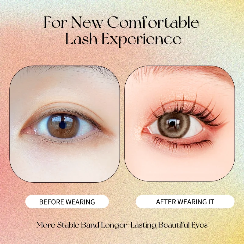 Wiederverwendbare selbstklebende Wimperncluster, kein Kleber, einzelne Wimpern, weiche Wimpernverlängerungen im Idol-Stil für Make-up