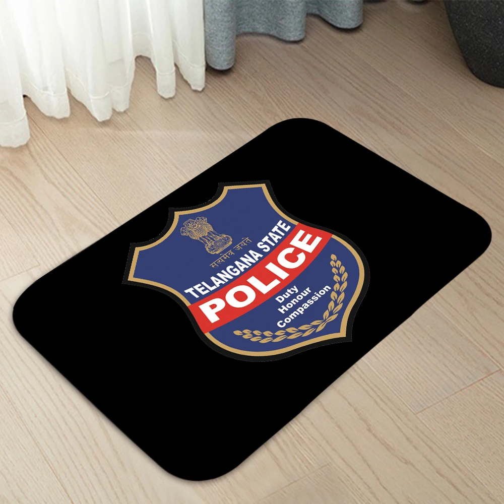 Police CRS Doormat  Home Carpet Entrance Door Mats Modern Decor Carpet Bathroom  Floor Mats 75