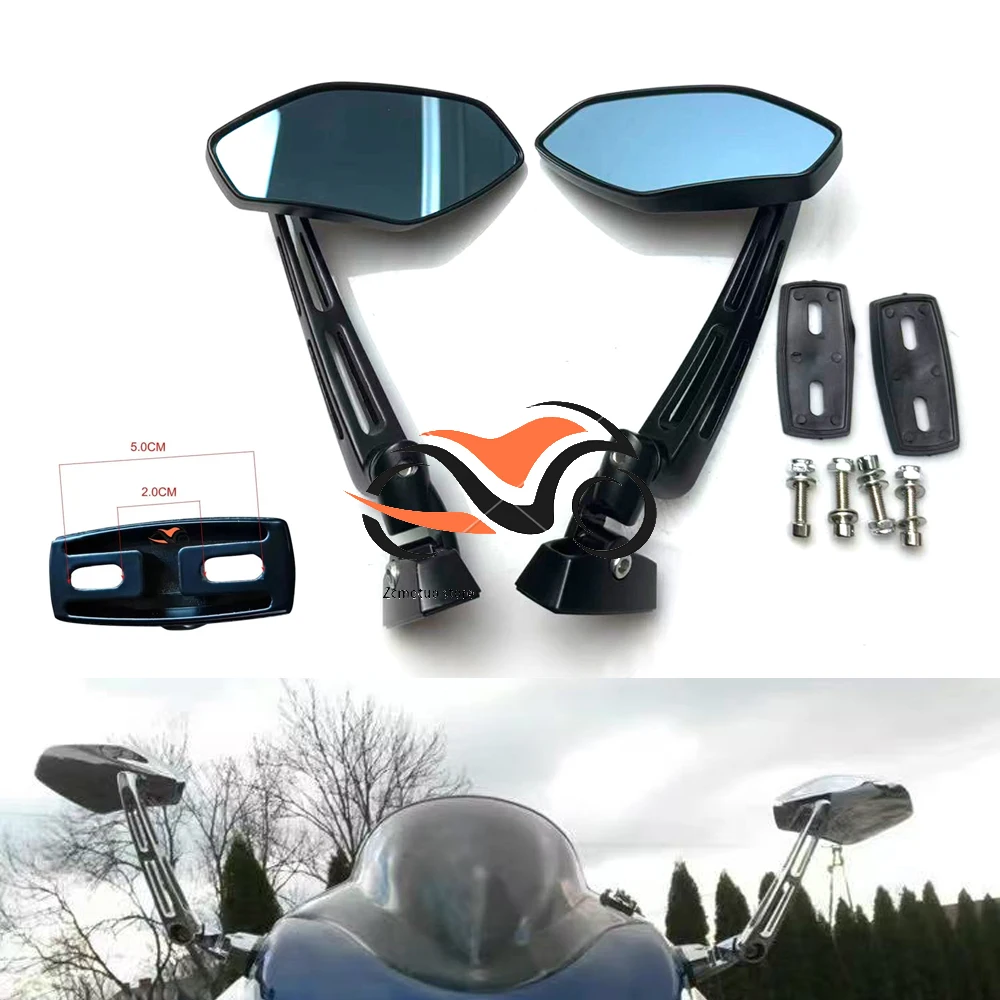 

Motorcycle Foldable Oval Rearview Mirror For Yamaha Suzuki Ducati Kawasaki BMW Buell KTM Dual Sport Dirt Bikes ATV