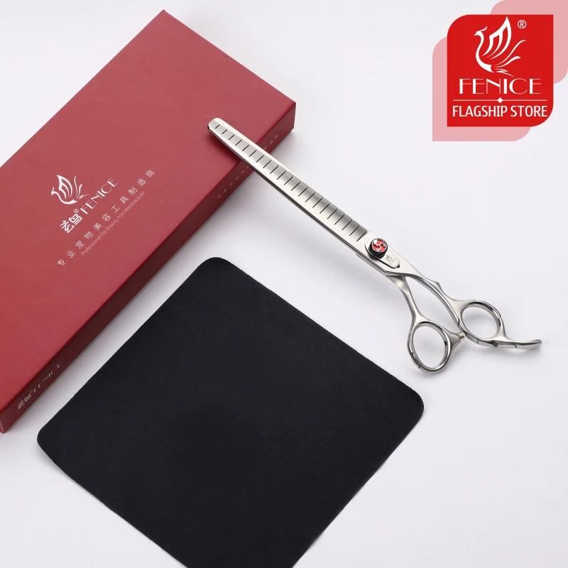 Fenice 7.0/7.5 inch Professional Dog Grooming Cutting Thinning Scissors Thinning Rate 75% Shears for Pet Groomer