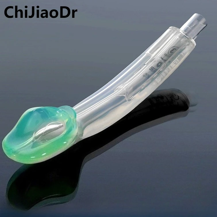 Medical silicone laryngeal mask, non inflatable tracheal tube, and bagless laryngeal mask