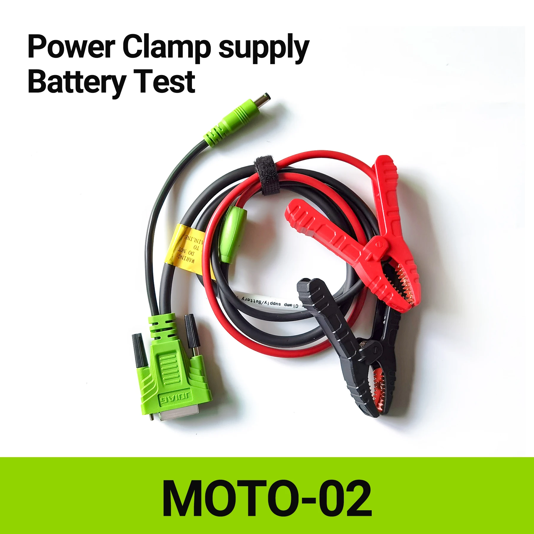 Motorcycle Diagnostic Connector OBD2 2 in 1 Power Clamp Supply Battery Test Cable