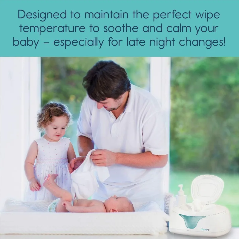 Baby Wipe Warmer and Baby Wet Wipes Dispenser | Baby Wipes Warmer for Babies | Diaper Wipe Warmer with Changing Light