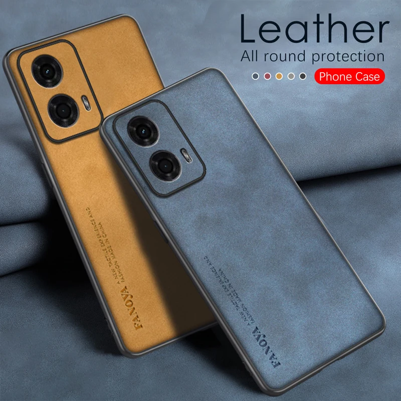 Case for Motorola Moto G24 Leather Frosted Ultra-thin Silicone Protection Full Camera Phone Cover MotorolaMotoG24 XT2423-1 Coque