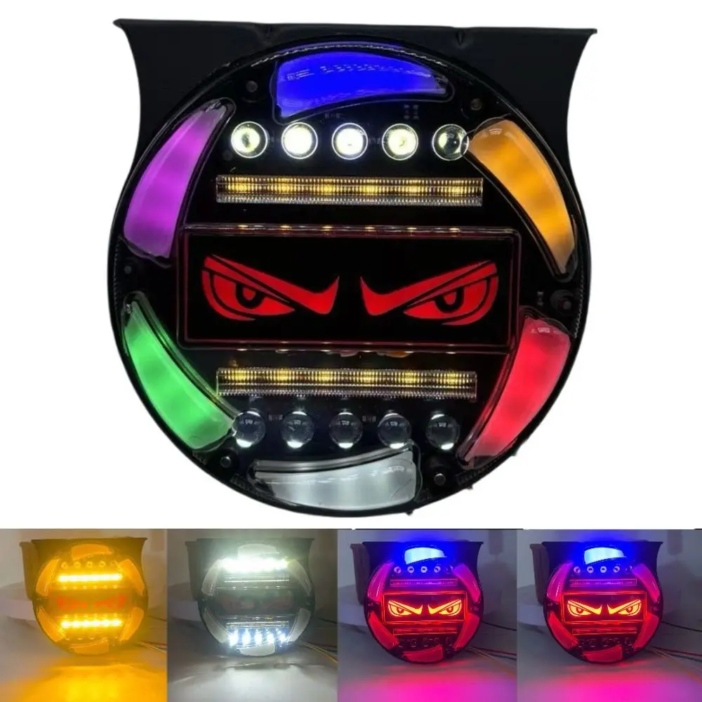 

Creative 12-24V Truck Devil's Eye Light Universal Multi-Mode Strobe Lights Dynamic Demon Eye Light Car Decor