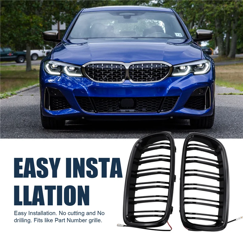 

Car LED Light Front Kidney Grille Grille Lights For BMW 3 Series F30 F31 2013-2018
