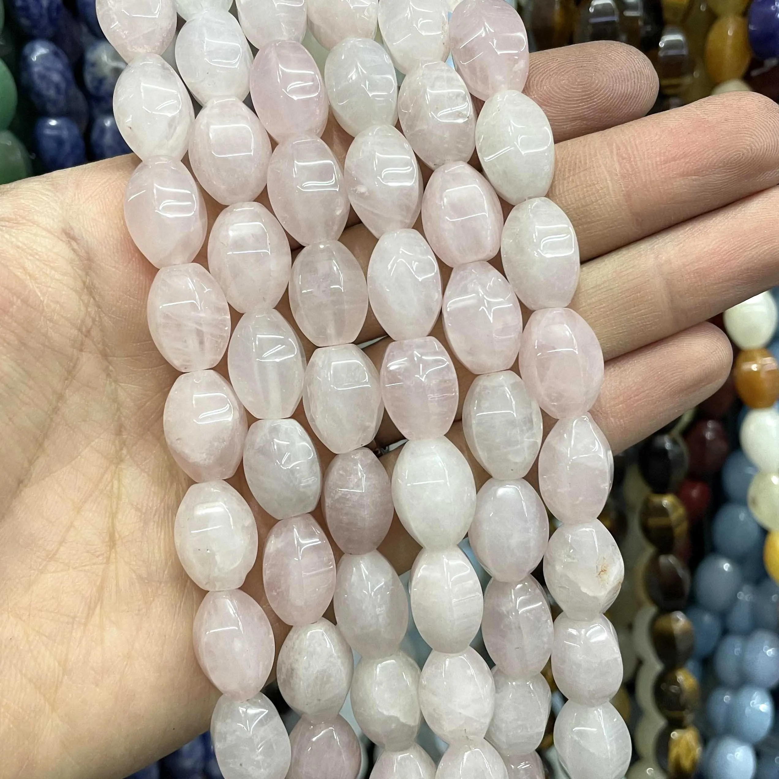 Faceted Natural Stone Agates Chalcedony Turquoises Loose Spacer Beads For Jewelry Making DIY Necklace Bracelet Accessories