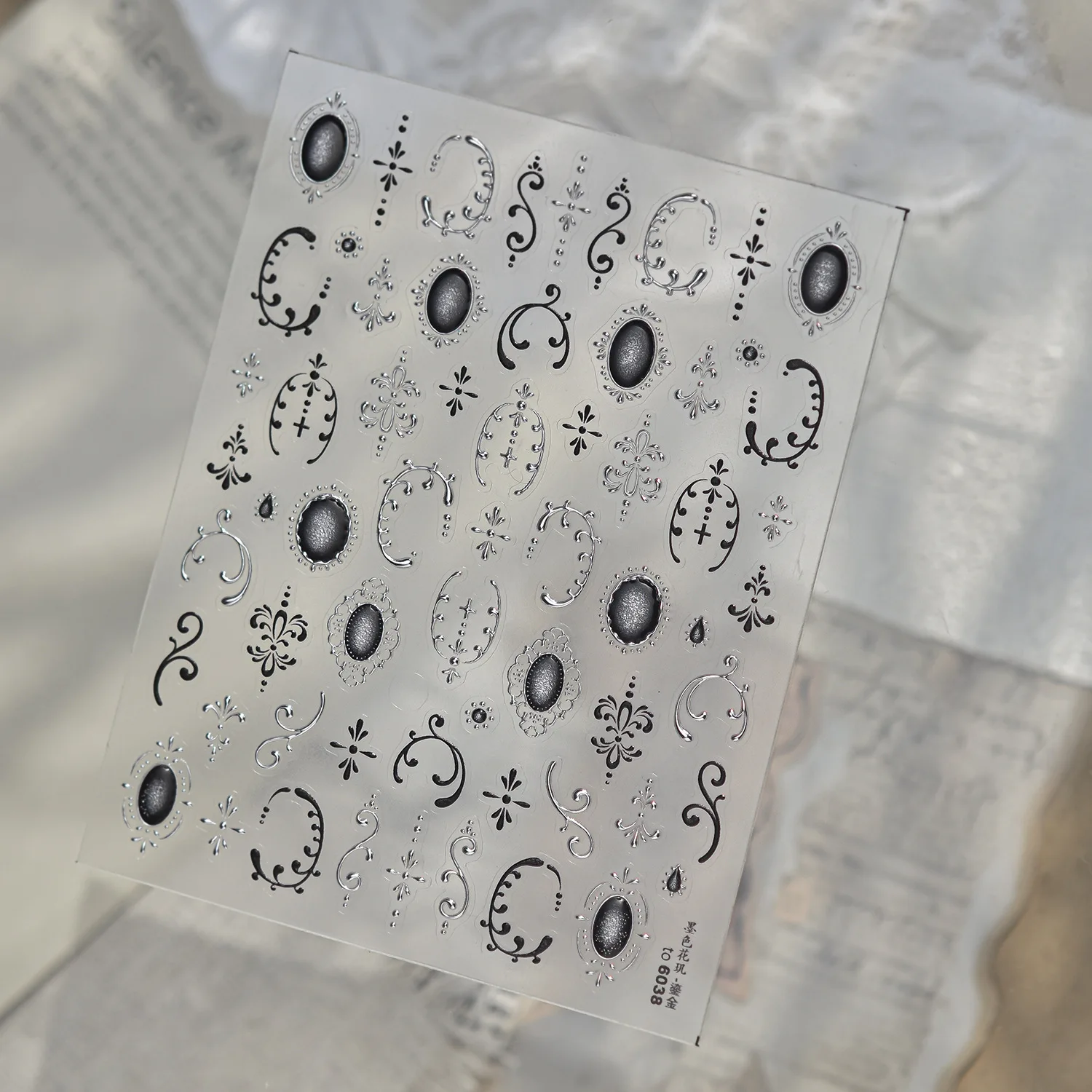 Waterslide Decal Paper - Barok Fransız Sarayı 5D Tırnak Sanatı