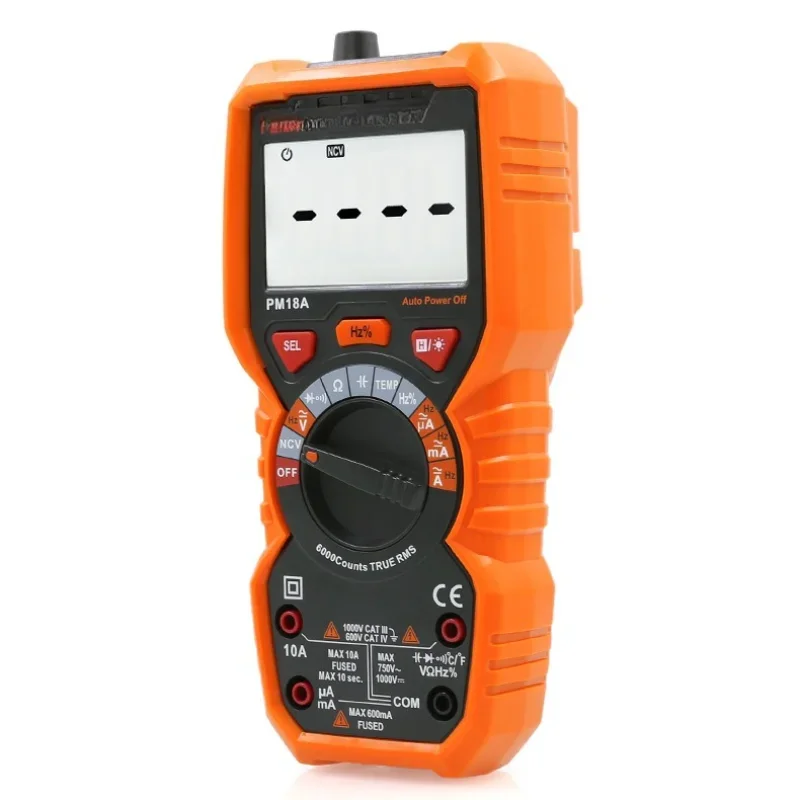 

PM18A anti-burn digital display electrical digital multimeter multi-function universal high-precision automatic measuring range