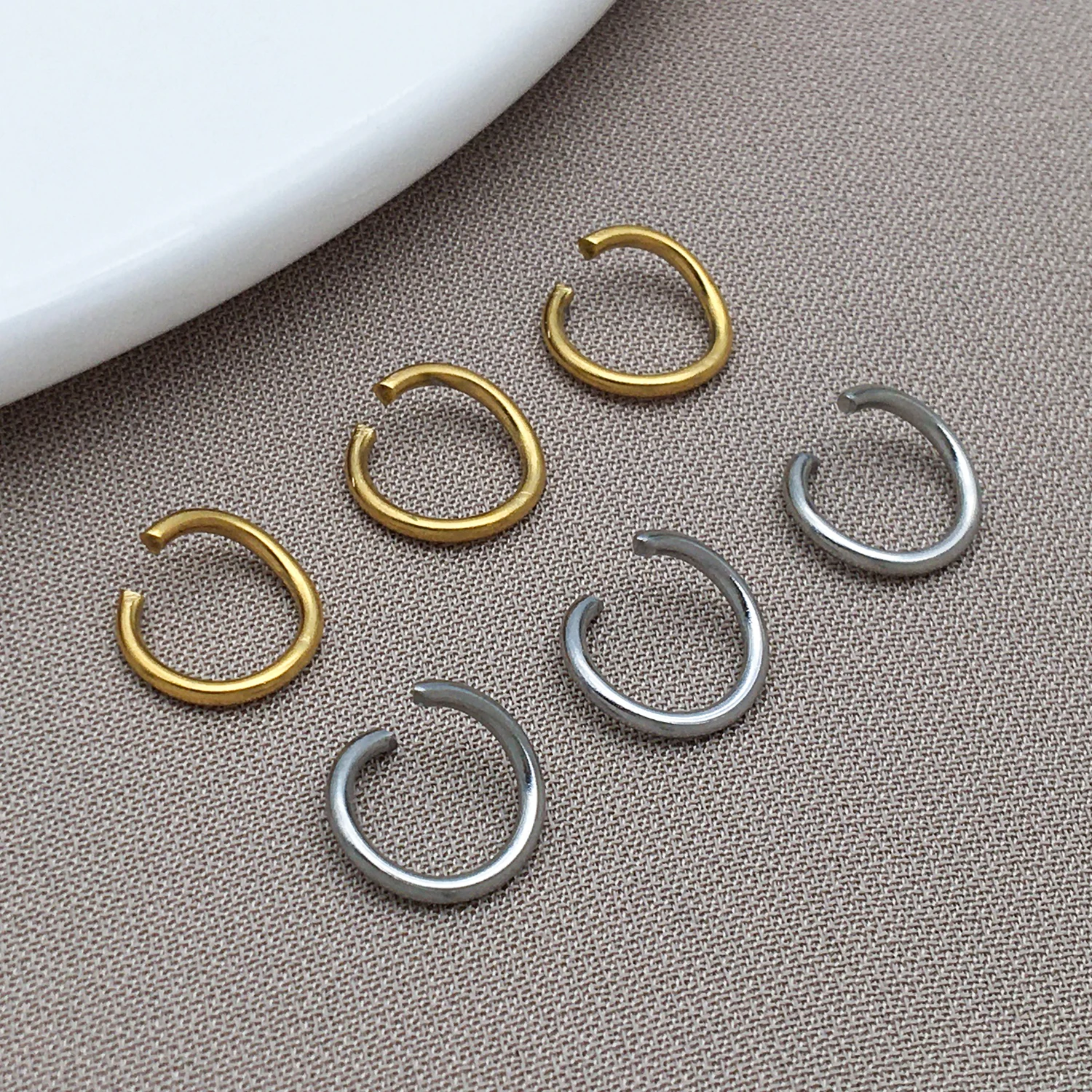 50pcs Stainless Steel Open Jump Rings For Jewelry Making Supplies DIY O-ring Connectors For Jewelry Materials Parts Wholesale