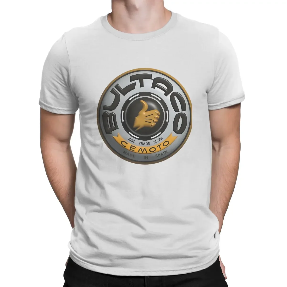 Bultaco 3D Camiseta T-Shirt Men Bultaco Sherpa Metralla Spain Moto Leisure Cotton Tee Shirt Round Collar Short Sleeve T Shirts