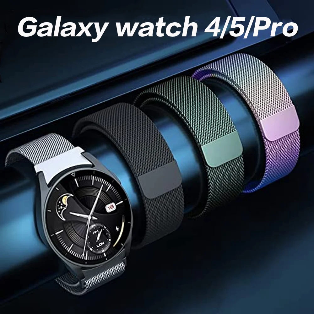 Band For Samsung Galaxy Watch 4/5/6/classic/Pro 45mm 44mm 40mm 46mm 42mm No Gaps magnetic correa Bracelet Galaxy Watch 6 Strap