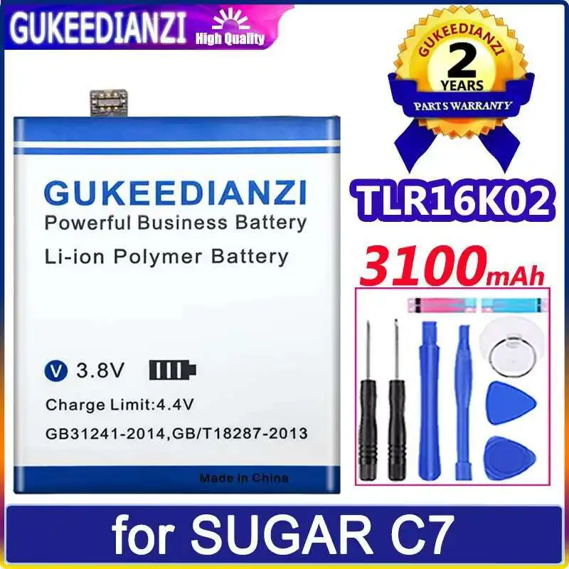 

High Compatibility For Sugar C7 TLR16K02 3100Mah Mobile Phone Battery