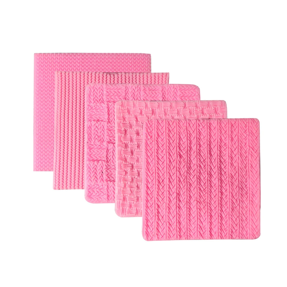 Pottery printing tools clay sculpture texture DIY sweater knitting texture silicone mold polymer clay texture rubbing tools