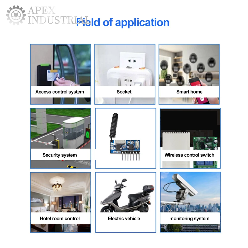315mhz/433mhz Wireless 4 Channel RF Receiver 1527 Learning Code Decoder Module For Remote Control Wholesale and dropshipping