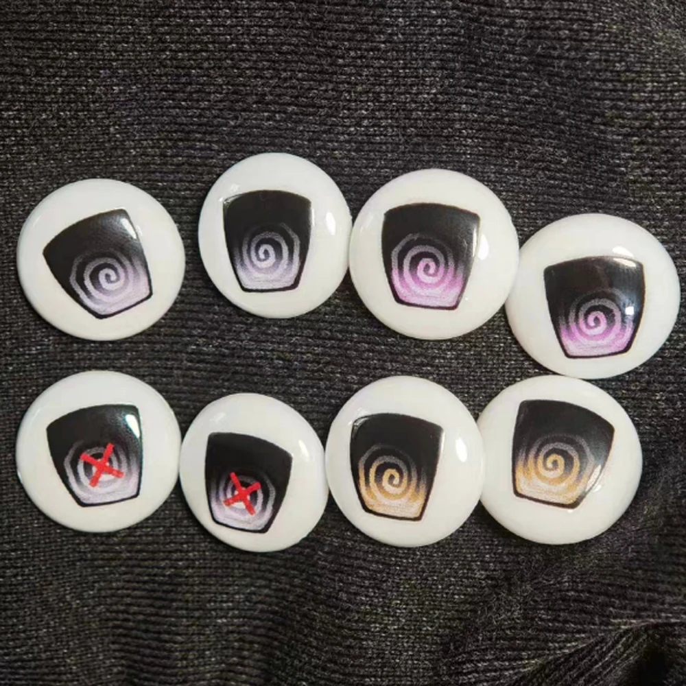 Boneca olhos de plástico anime 10/12/14/16/18/20mm diy acessórios de boneca para 1/4 1/6 1/8 1/3 boneca bjd ob11 boneca anime olhos