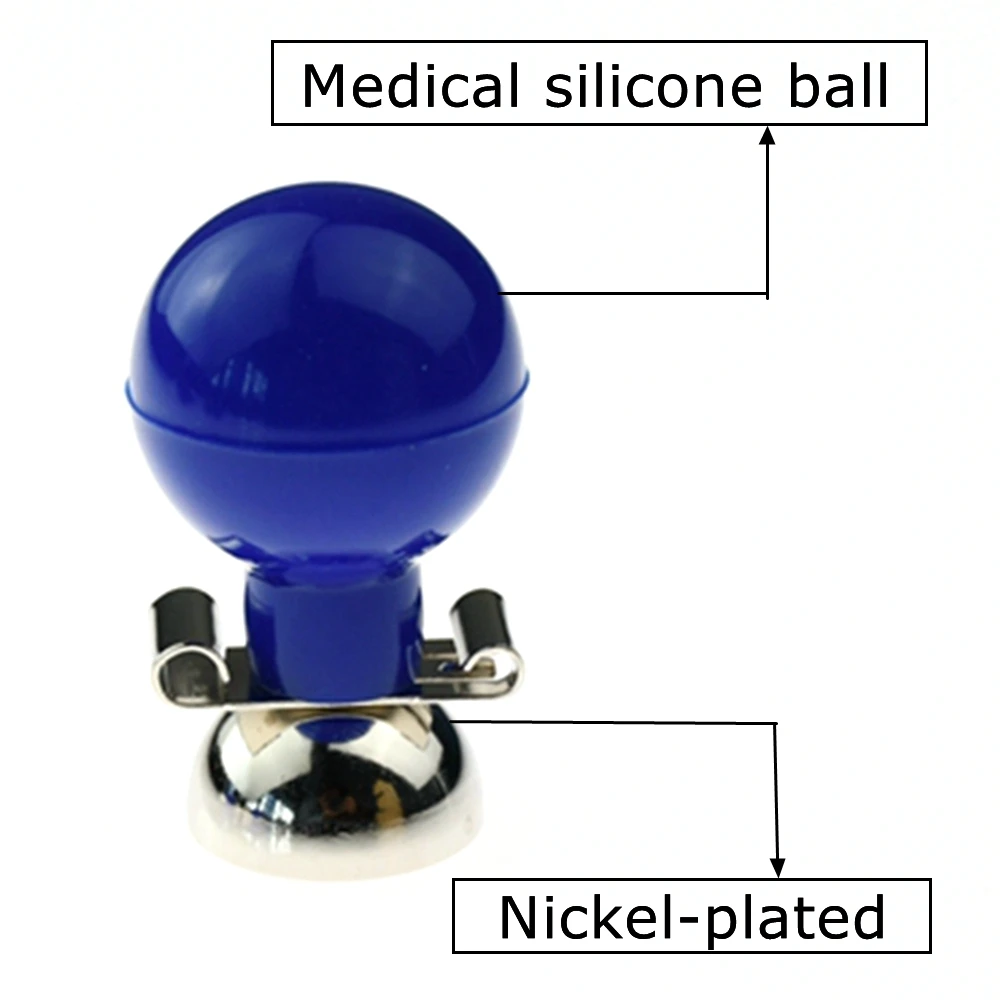 Electrodos de succión multifunción EKG chapados en níquel, 3,0 y 4,0, doble propósito, Bola de gran tamaño, electrocardiógrafo, ECG, cable EKG