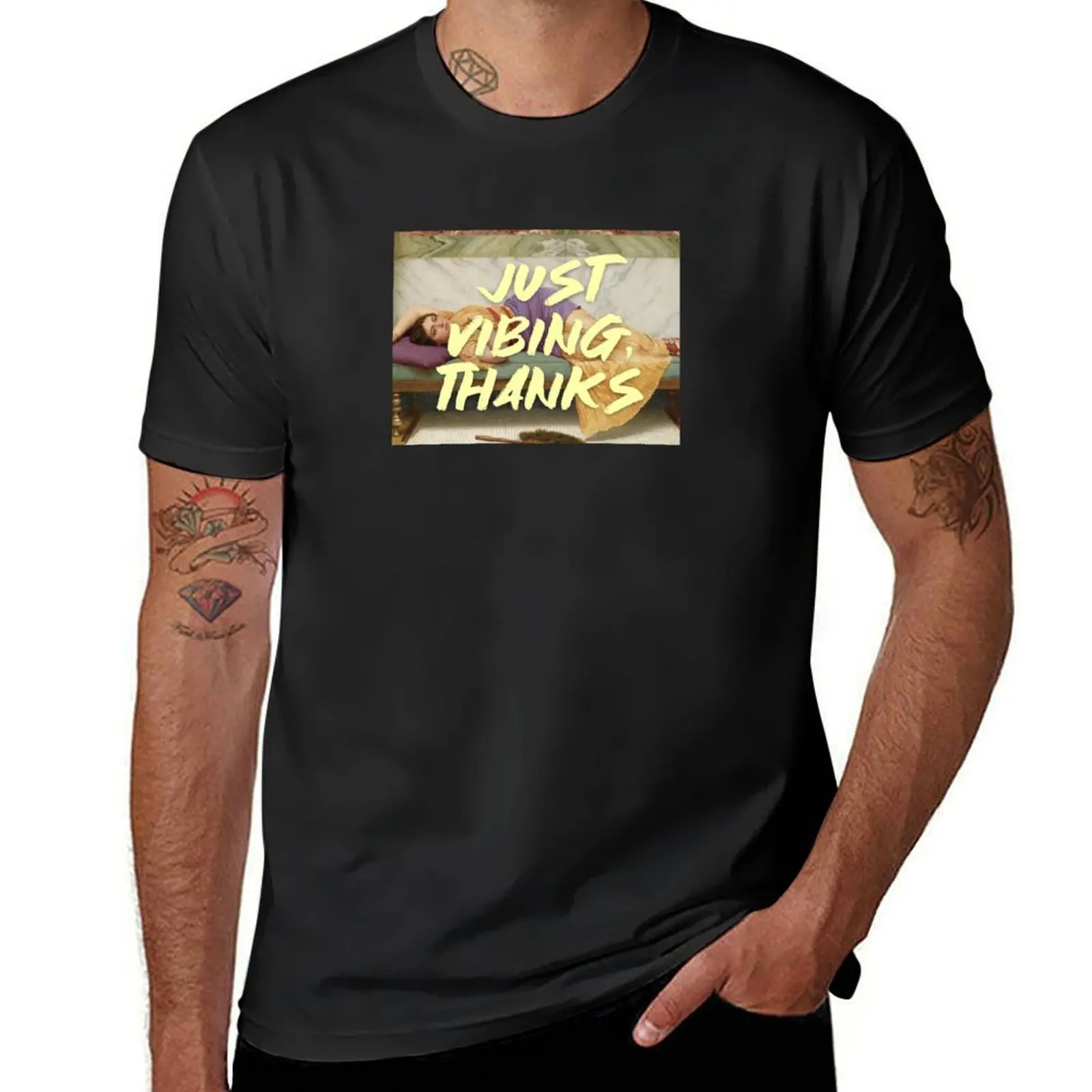 Just Vibing, Thanks T-Shirt customs design your own cute tops customizeds men graphic t shirts