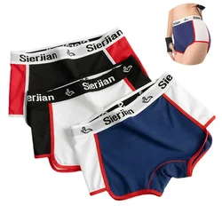 Calcinha para mulheres shorts de algodão cuecas femininas esportes roupa interior feminina fitness segurança calças curtas culotte femme 1/3 peça