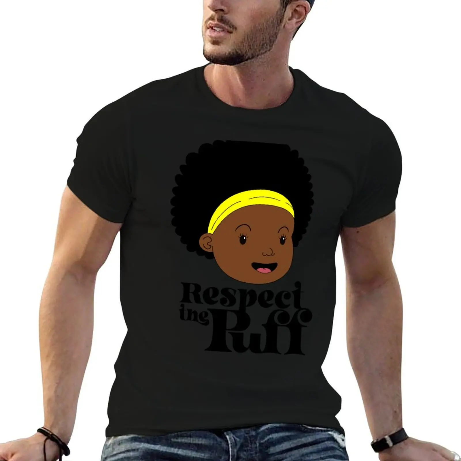 Respect the Puff T-Shirt oversized plain mens plain t shirts