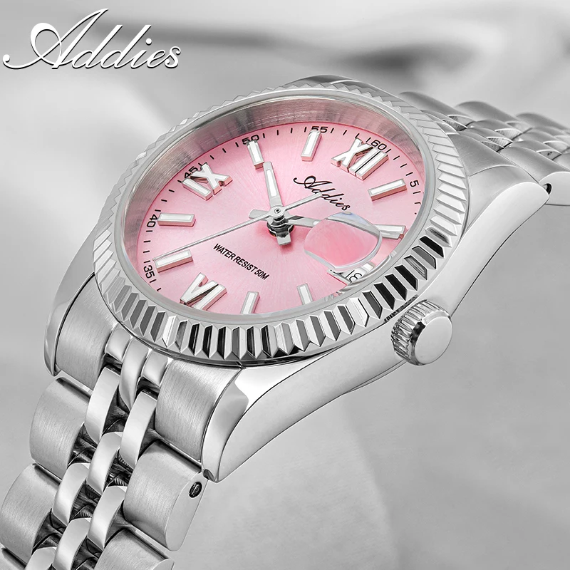 

Addies 28mm Women's Diver Quartz Watch 50m Waterproof 316L Stainless Steel BWG9 Super Luminous Luxury Ladies WristWatch AW25901