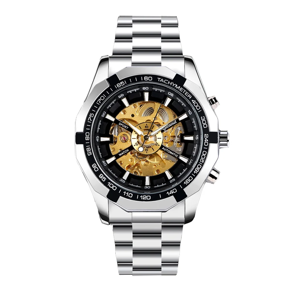 

1Pcs Men Luminous Mechanical Watch Automatic Movement Waterproof Luxury Wrist Watch for Business Casual Use