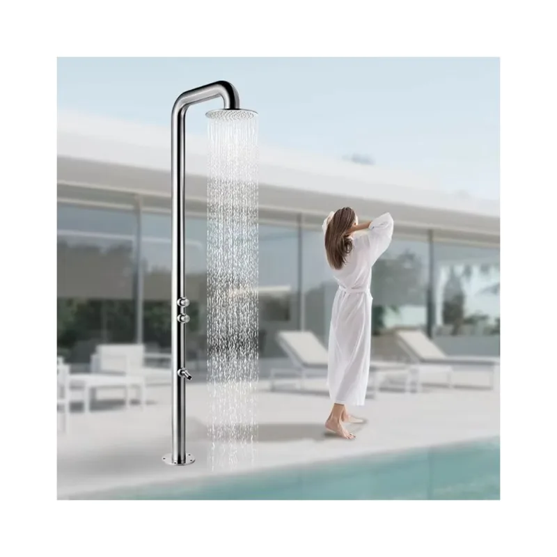 

Modern Stainless Steel Outdoor Shower Faucet Garden Pool Beach Garden Bathing Pressure Faucet Beach Garden Use
