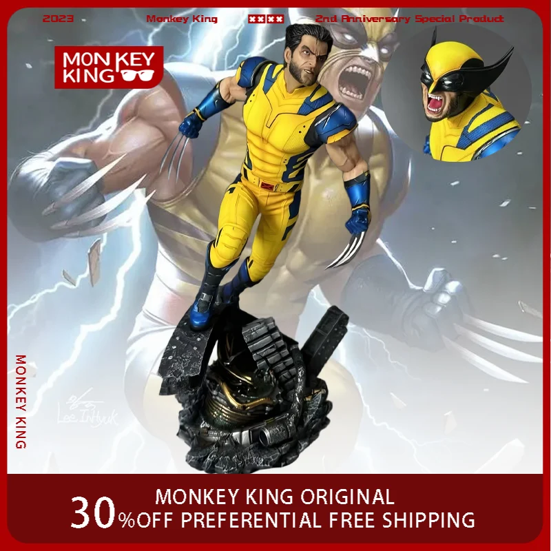 

В наличии 1/4 фигурка комиксов Marvel Росомаха Дедпул, аниме, коллекционная модель, украшение для рабочего стола из смолы, праздничные подарки, детские игрушки