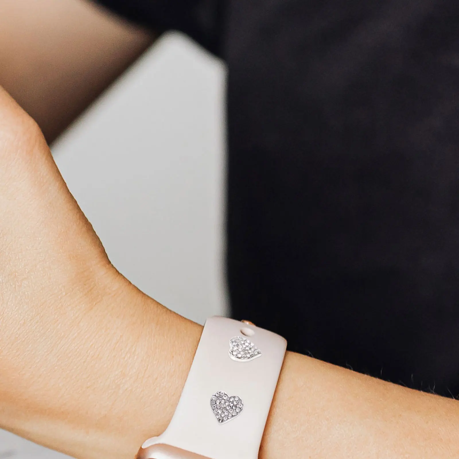 3 szt. Ozdoby do paska zegarka, metalowe dekoracje na pasek, odporne na zarysowania akcesoria do paska zegarka, unisex