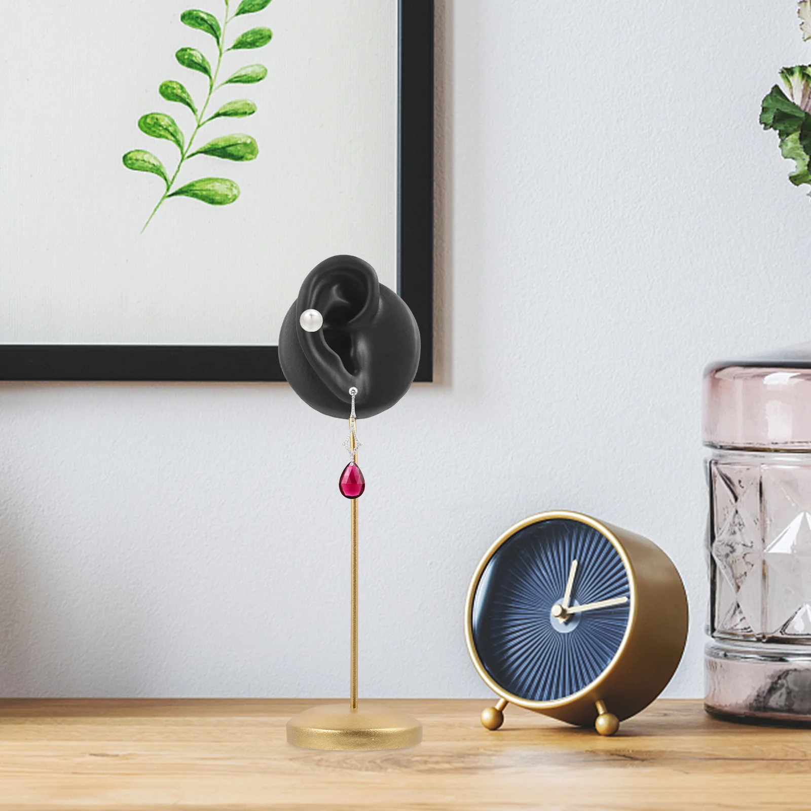 

Hole Stand Ring Holder Thickened Base Earring Organizer For Store Mall Jewelry Display Rack Earring Display