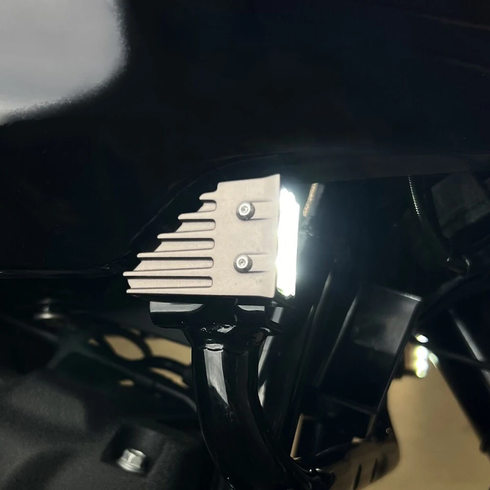 Motorcycle General Purpose LED Fairing Decorative Headlights Turn Warning Lights Tools For Harley Softail Low Rider ST El Diablo