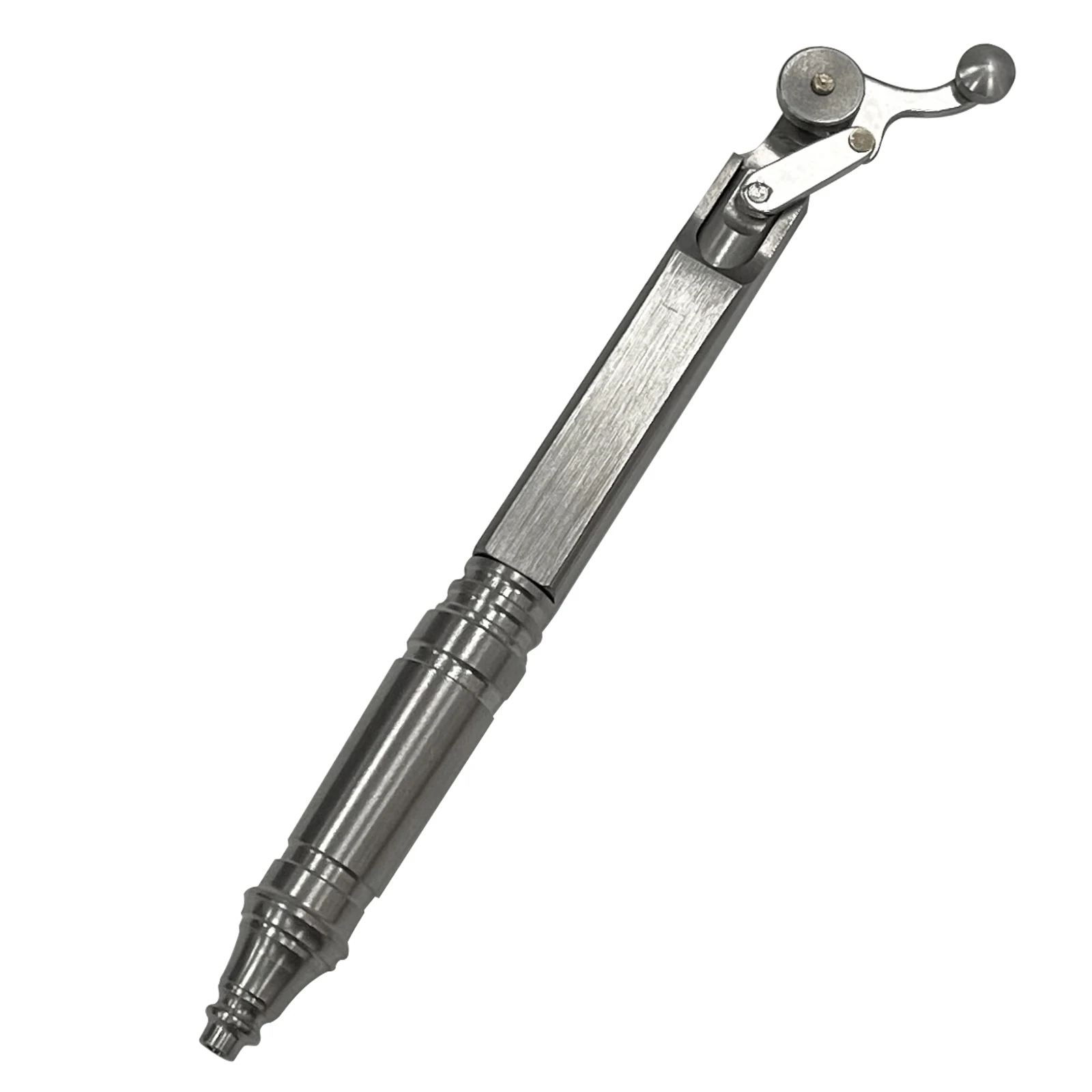 Outdoors Writing Tools EDC Stainless Steel Mechanical Sliding Pen Ballpoint Pen