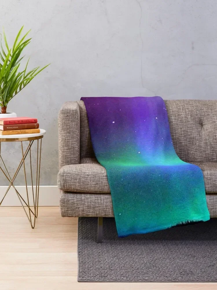 Northern Lights Throw Blanket For Decorative Sofa Retros Luxury Thicken Sofa Quilt Blankets