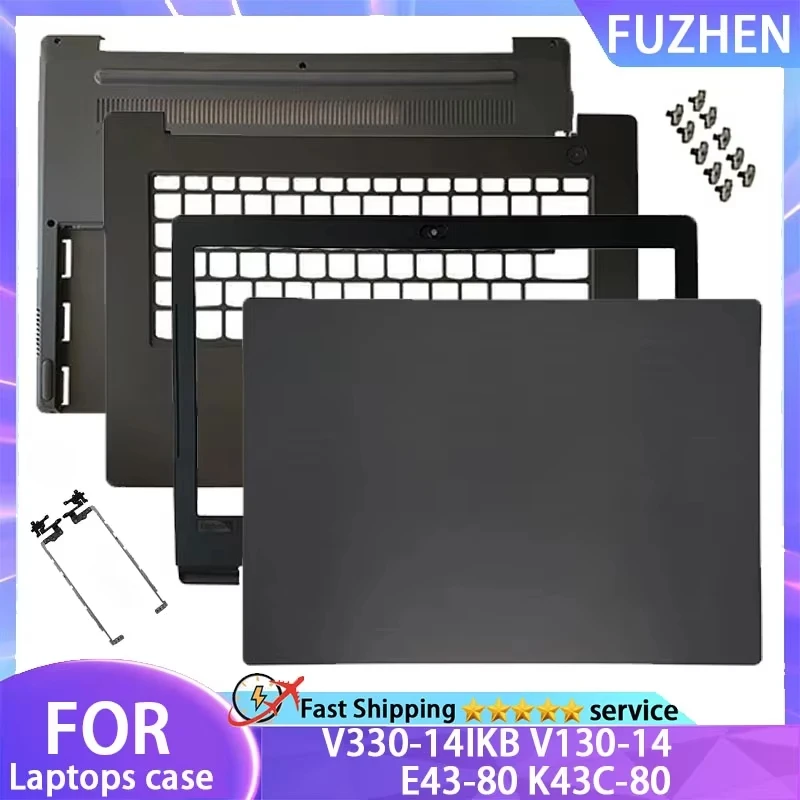 Nuevo para Lenovo V330-14IKB V130-14 E43-80 K43C-80 funda trasera LCD para portátil/bisel frontal/reposamanos superior/cubierta inferior carcasa superior