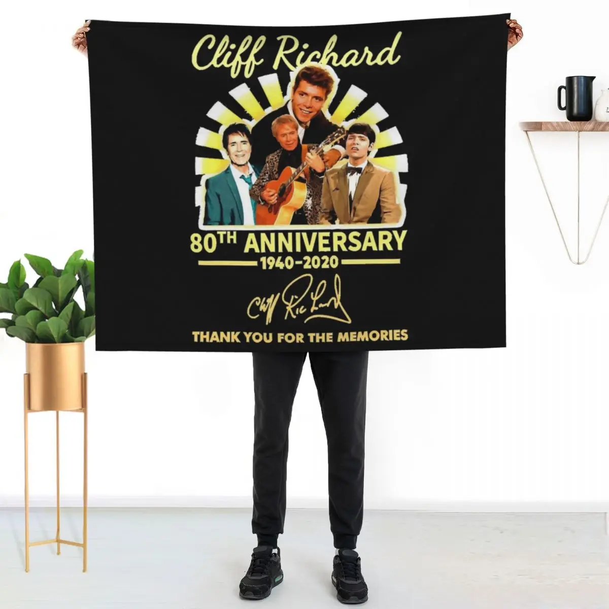 

Gifts Idea Cliff Ríchárd Signature For The Memories Gifts Best Men Classic Essential Throw Blanket
