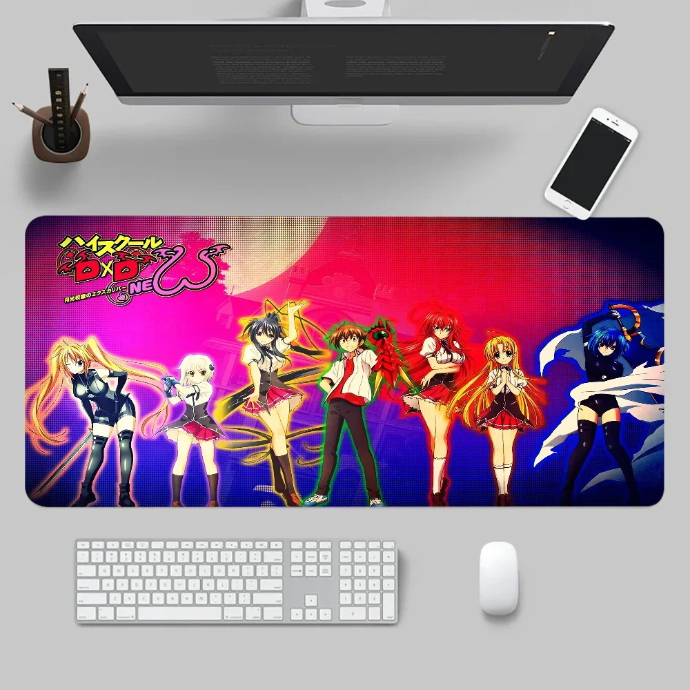 

900x400mm Mousepad Mats Keyboard Pc Cabinet Pad High School DxD Rubber Mousepad Gamer Non-slip Mat Mausepad Deskmat Gift For Boy